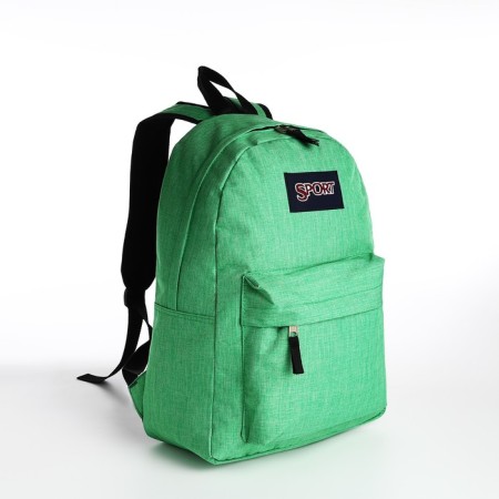 Young backpack from the textiles with lightning, external pocket, light color-2