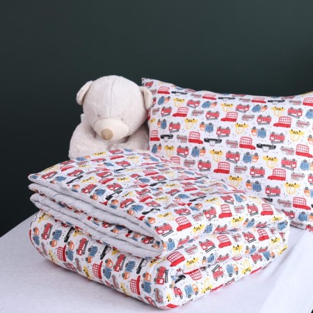 Kid kit: blanket 160x220 cm, sheet 90x190 cm, pillowcase 50x70 cm-2