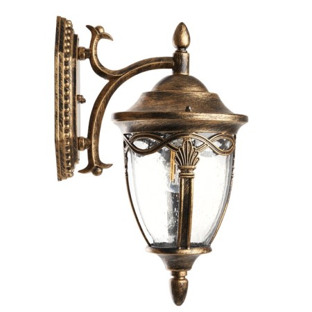 Sadovo-park lamp Feron PL681, IP44, E27, 60 W, 250x180x370 mm, color black gold-2