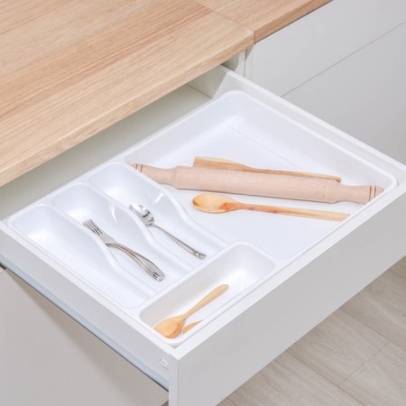 Tray for cutting devices sliding, white color-2
