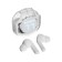 Wireless headphones Air39, TWS, inserts, BT 5.0, 45/200 mAh, display, transparent, white