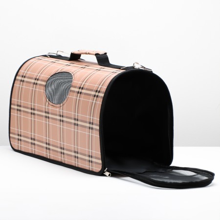 Bag - Animal Carriage "Cell", pink, size L, 53 x 22 x 29 cm,-3