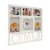 Wall watches with photo frames "Family", silent, 41 x 46 cm, white, aa