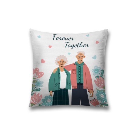 Decorative pillowcase "Forever together", on a zipper, size 45x45 cm