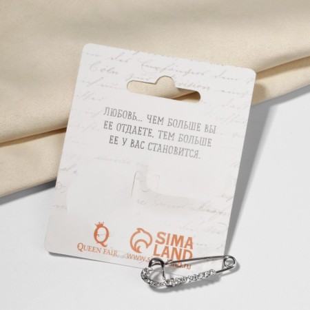 Small pile of "heart", 3.5 cm, white color in silver-4