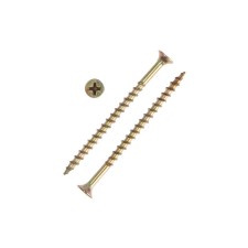 Саморез 3,8х65 мм, потай, крупная резьба, шлиц PH, желтый цинк, 3330 шт, 12 кг
