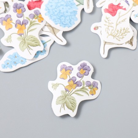 Stickers for creativity "Flower Garden" set 46 pcs 4.4x4.4x1.1 cm-1