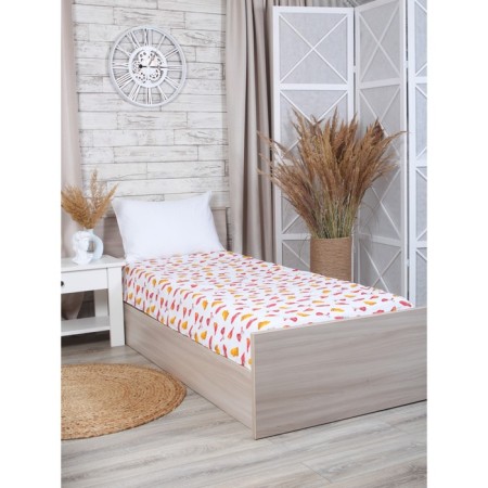 Baby sheet "Firefighters", size 90x200 cm-1