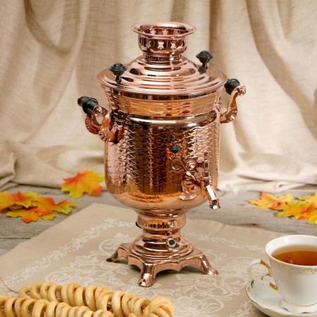 Samovar "Copper", a bank, with automatic shutdown, 3 l, electric