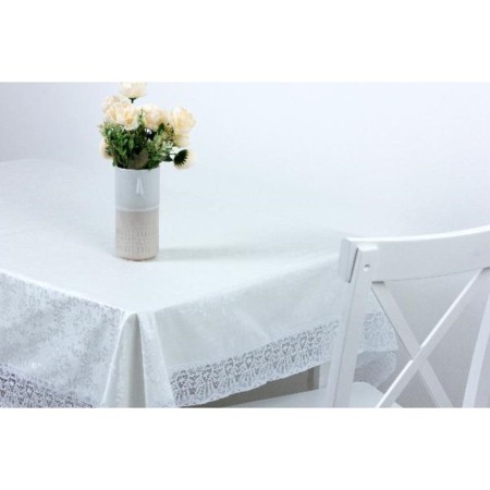 Finished tablecloth Meiwa, rectangular, 152 x 228 cm, white color-5