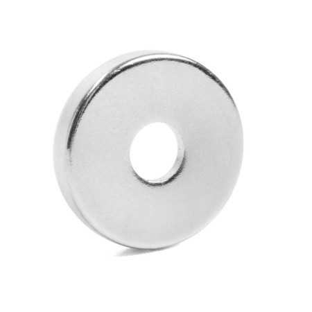 Magnet 15 mm with a hole, the color is nickel-1