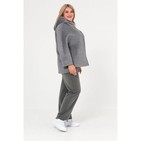 Women's jacket, size 58, gray color-3