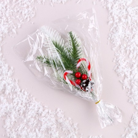 New Year's composition "White brushes with a bump"-2