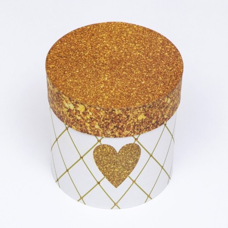 Set of round boxes 5V1 "Golden Heart", 25 × 25 ‒15 × 15 cm-3