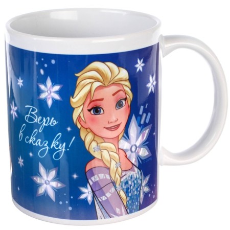 Sublimation mug, 350 ml "Believe in a fairy tale", cold heart mix-2