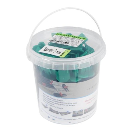 Tile alignment system "PSVP", 1 l, clamp 3 mm + wedge (50 pcs./50 pcs.), Bucket-2