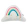 Pillow decorative baby I am "Rainbow", 51x30 cm, velor, 100%p/e