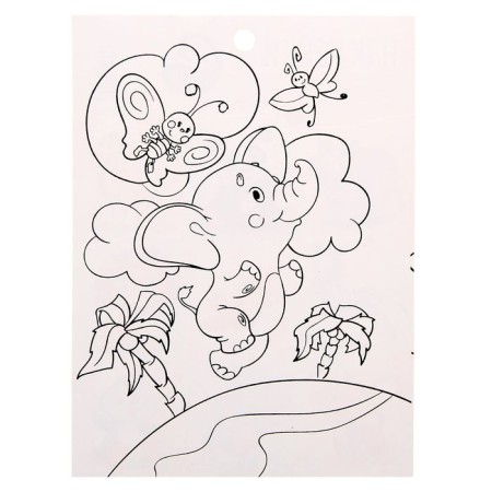 Paper stickers "Favorite animals", with coloring on the back, 11 × 15.5 cm-3