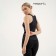 Female T -shirt, basic, size l (48), black color