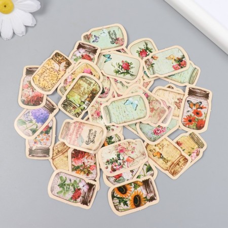 Stickers for creativity "Bars with memories" set of 46 pcs 4.4x6.4 cm
