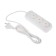 Extension cord 3 sockets, 3 m, 10 A, 2200 W, PVS 2x0.75 mm2, without salary, white