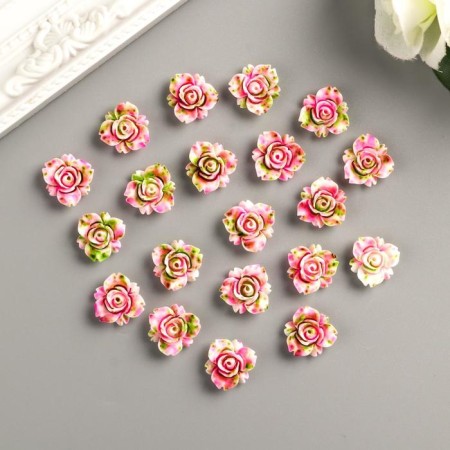 Decor for creativity Plastic "Rose" set of 20 pcs 1.6x1.6 cm