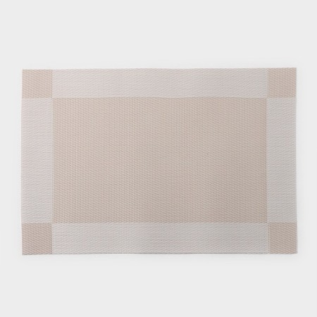 Serving napkin on the table "Chess", 45 × 30 cm, beige-white color