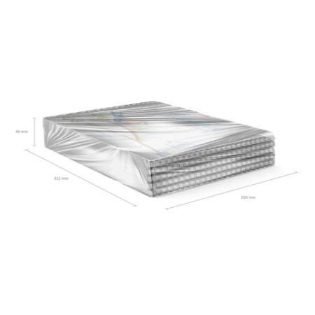 Album for drawing A4, 20 sheets, block 120 g/m², on spirals, Erich Krause "Birds", 100% whiteness, a perforation for separation, a solid substrate-4
