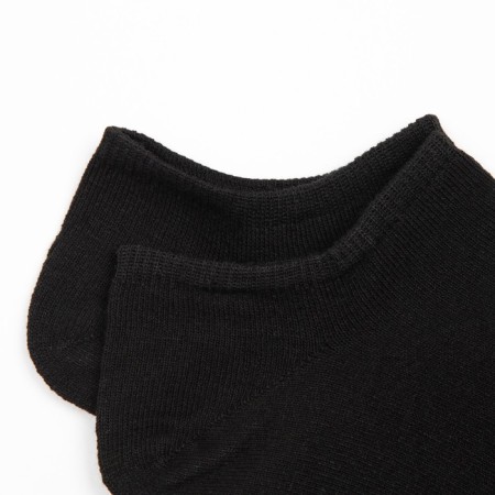 Women's socks "trackers", black color, size 23-25-2
