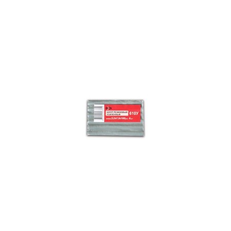 Rubber cord 610U, reinforced, reinforced with thread of the cord, 3.5x7x100 mm, set 6 pcs