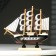 Souvenir Small Small Small "Pharaoh", black sides, cabins, 3 masts, white sails in stripes