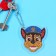 Diamond mosaic on a key fob, 6.5x7 cm, puppy patrol