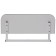 Side border prefix for the growing transformer desktop Polini Kids City D2, size 55x20 cm, color gray color