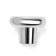Handle button tundra RK101, color chrome with a white insert