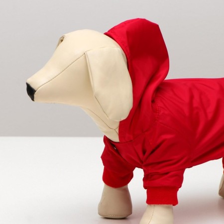 Options for animals "Firefighter", fleece, XS (DS 18-20, Osh 24, OG 27-30 cm) Red Red-6