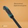 Robble small, straight lines, 5 teeth, length 28.5 cm, metal, ergonomic rubberized handle, Greengo