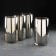 A set of high glass glasses "Shining graphite", 330 ml, 4 pcs