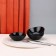 Arya Home Ellipse salad bowl, 6 pcs, black color