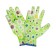 Garden, nylon gloves, with PVC half -willed, size 10, color mix, Greengo