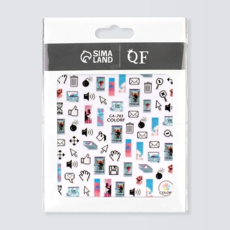 Nail stickers 10.2*8cm icons CA-743 Vygotok-1
