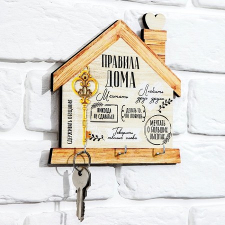 Wall keynet "Key, Rules at home."-1