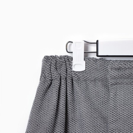 A towel for a bath Ethel, col. Gray, husband. Kilt 75x150 cm, 100% polyester, 300 g/m2-1