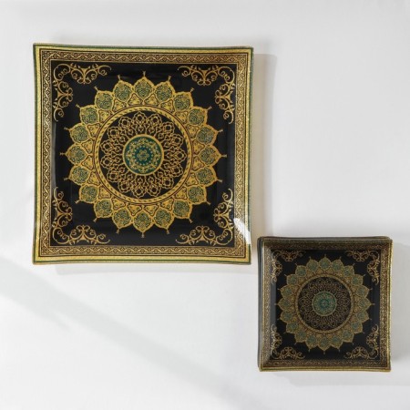 Diningral “Mehendi” set, 7 items: 30 × 30 cm - 1 pc, 18 × 18 cm - 6 pcs-1
