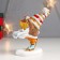Polystone souvenir "Grandfather Frost on mini-bumps with a flashlight" 13.5x5x11.5 cm