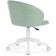 Computer chair Plastic Plastic/velor, white/green 59x60x78 cm
