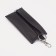Key of zipper, length 13 cm, metal ring, brown color