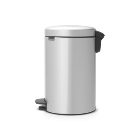 Brabantia Newcon bucket, plastic inner bucket, pedal, color gray metallic, 12 l-1