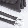 Bag Cross-Bodi with a zipper, gray color