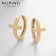 Cooping earrings Xuping Round Cross, Color Gold, D = 2 cm