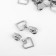 Automatic castle for lightning "Spiral", No. 5, decorative, 10 pcs, Nickel color